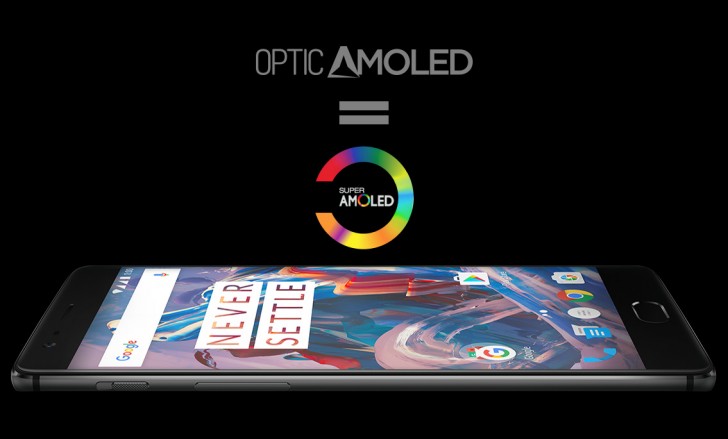  Optic AMOLED,    OnePlus 3,     Super AMOLED